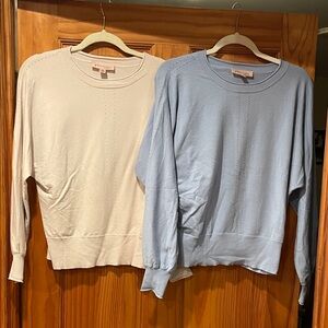 Philosophy Light Blue and Cream Sweater Bundle